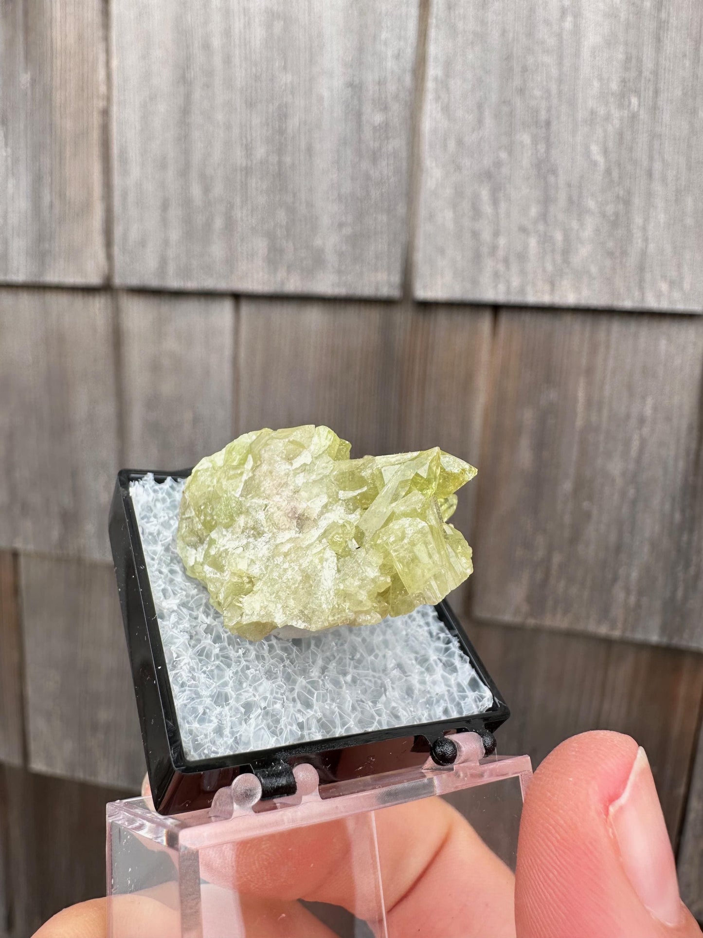 Vesuvianite Crystal Cluster from Jeffrey Mine Canada