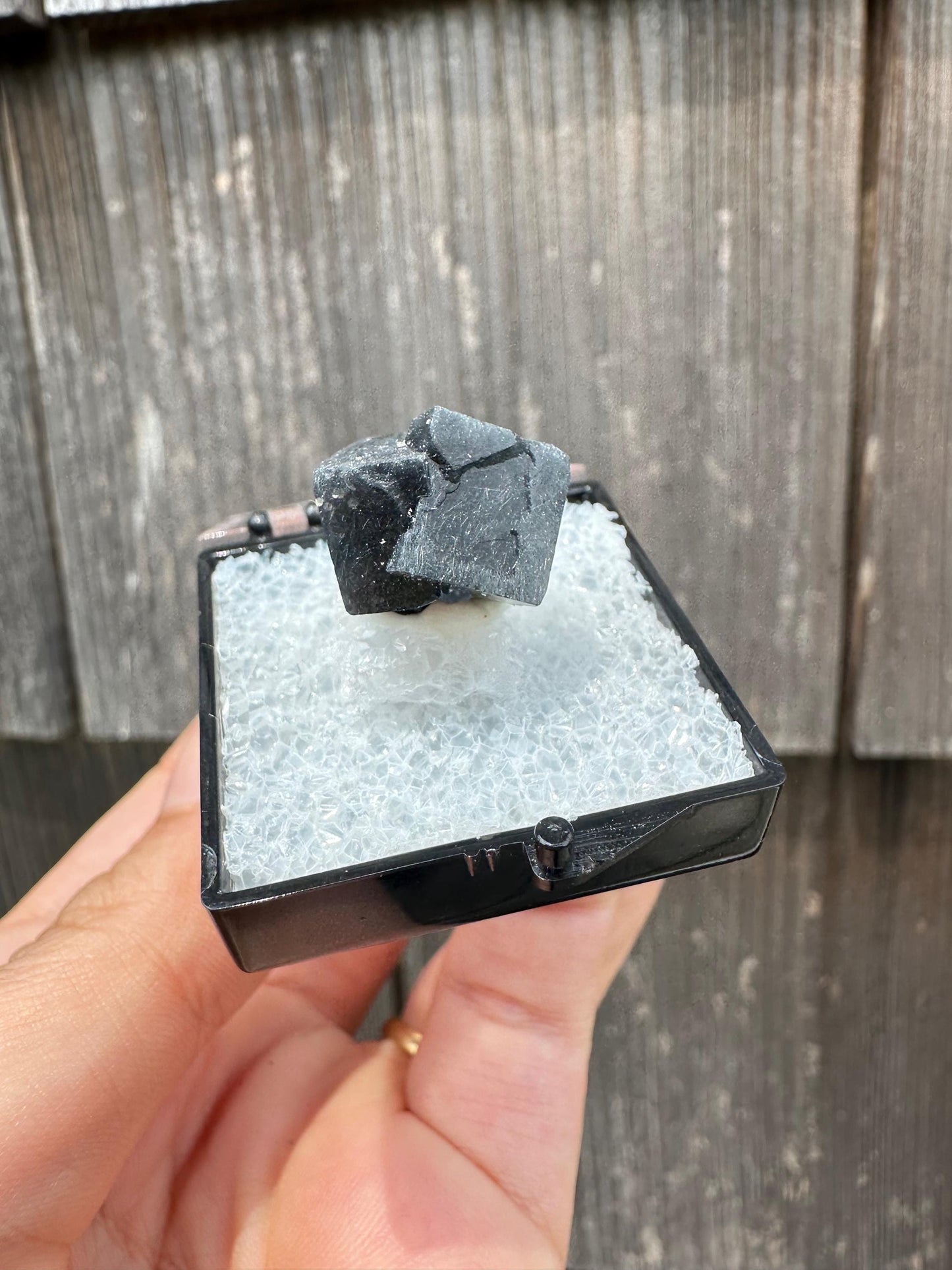 YGX Bismuthinite in Fluorite from China
