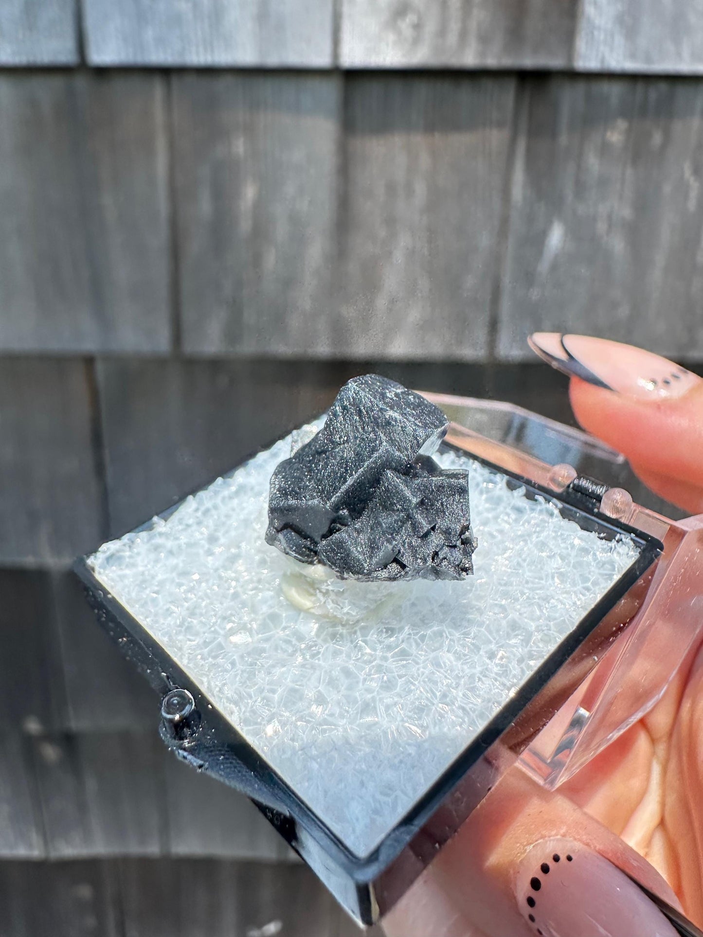 YGX Bismuthinite in Fluorite from China
