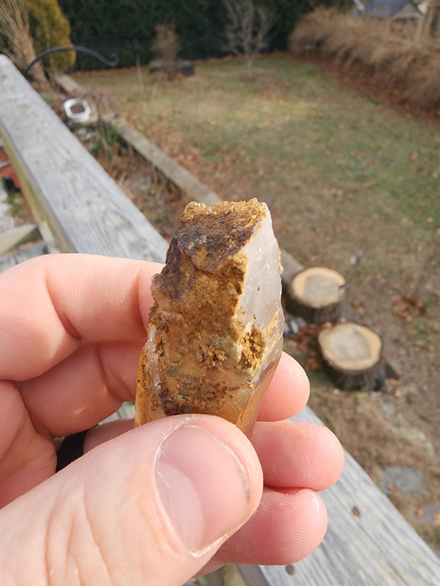 Natural Iridescent Phantom Quartz Point from Skardu, Pakistan