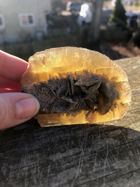 Golden Selenite Crystal from Texas USA