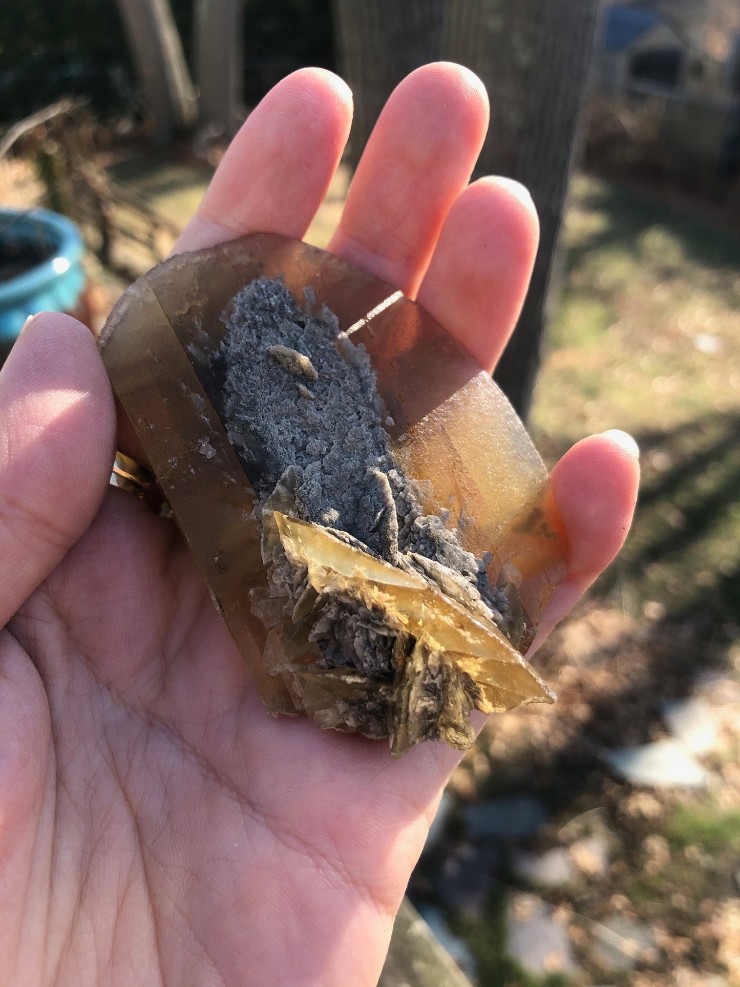 Golden Selenite Crystal from Texas USA