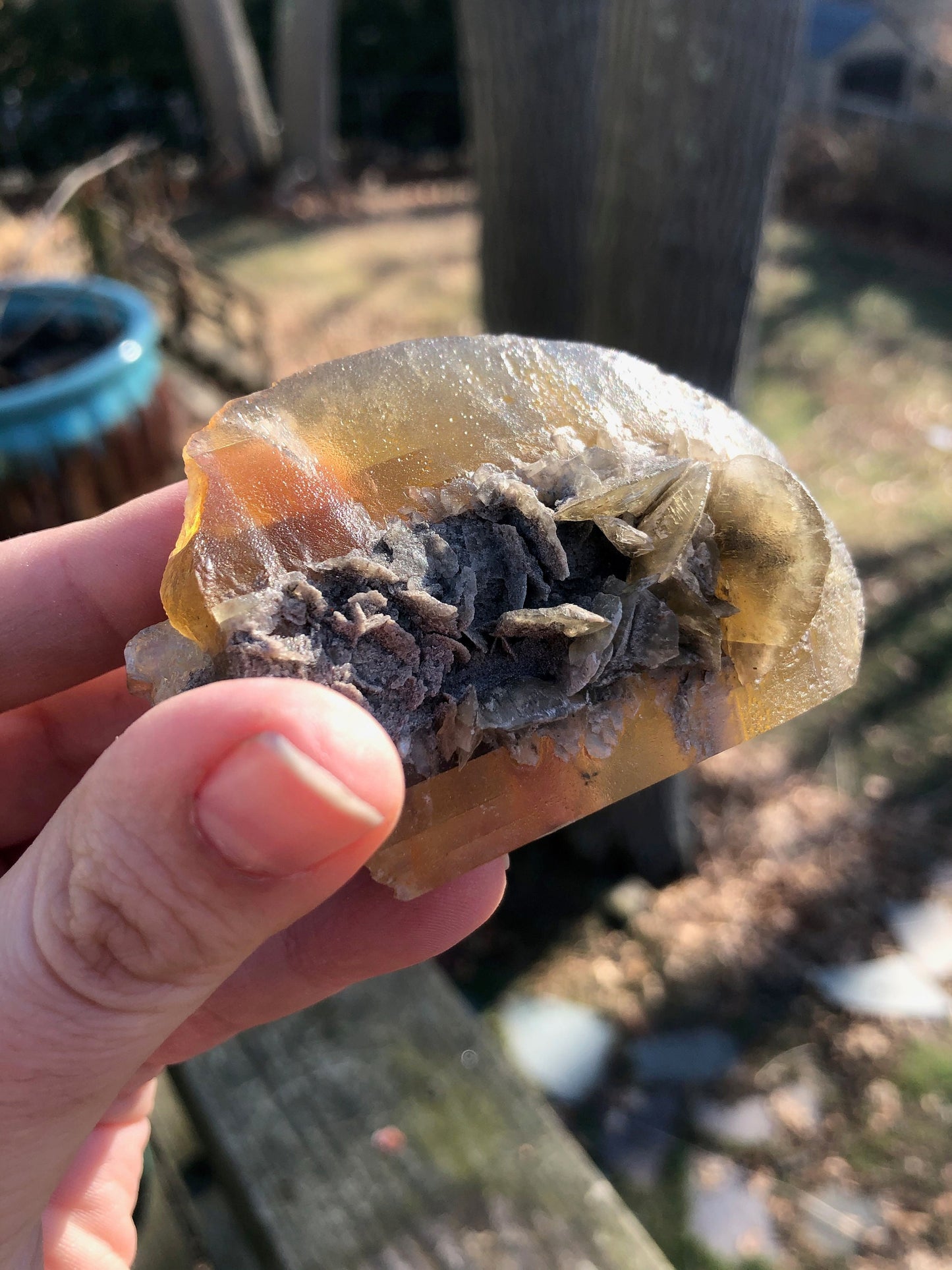 Golden Selenite Crystal from Texas USA