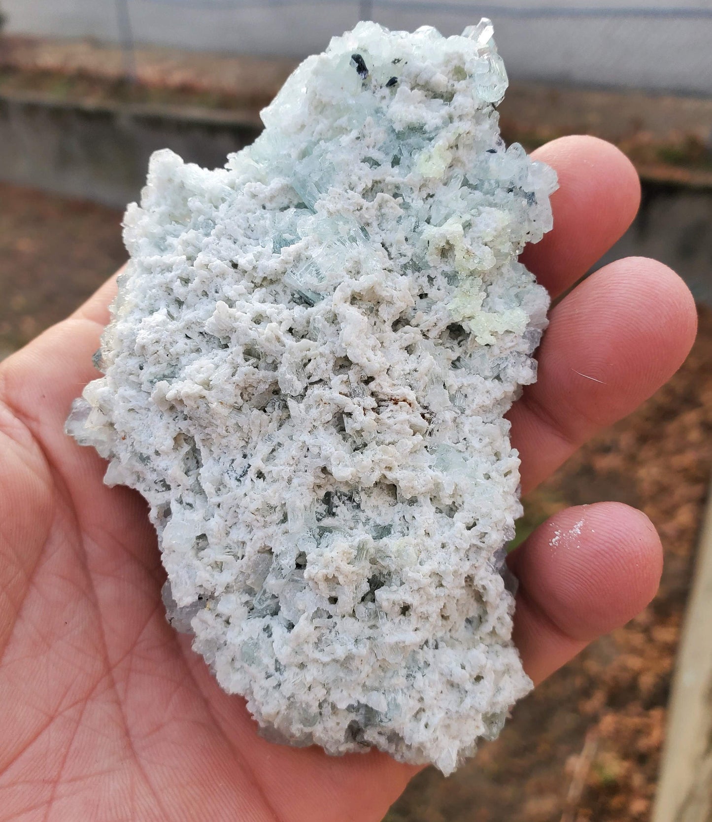 Aquamarine with Black Tourmaline from Erongo Mountains, Namibia