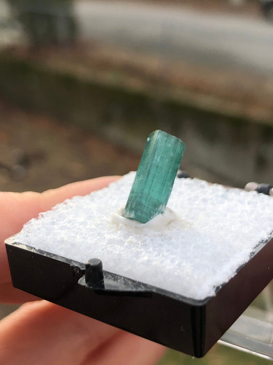 Greenish Blue Tourmaline Crystal from Brazil