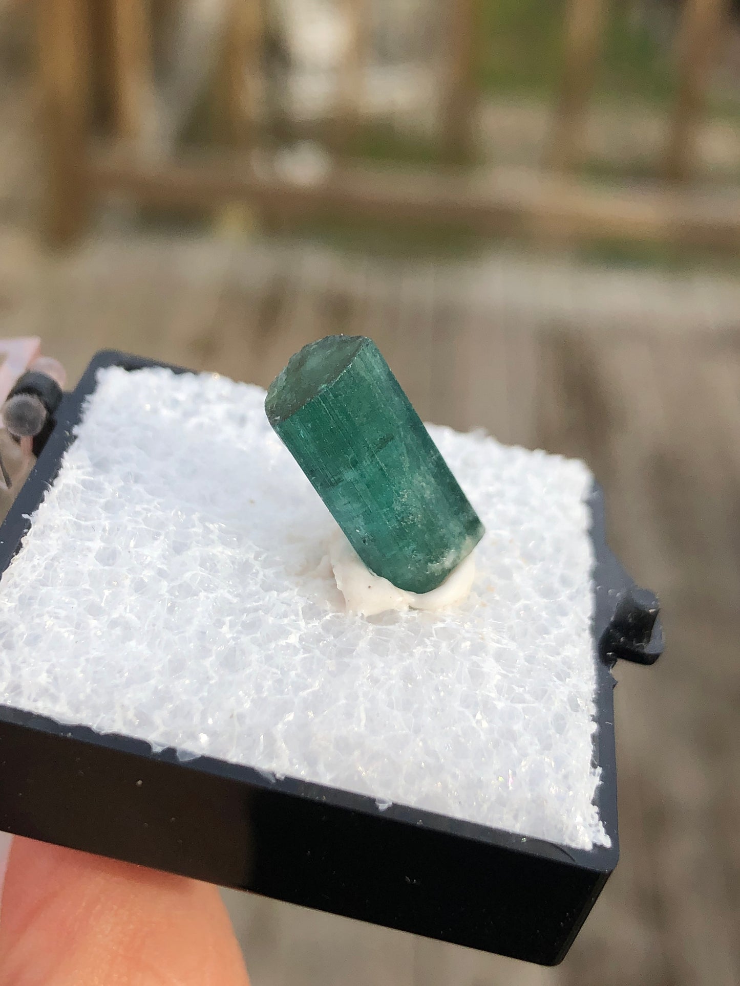 Greenish Blue Tourmaline Crystal from Brazil