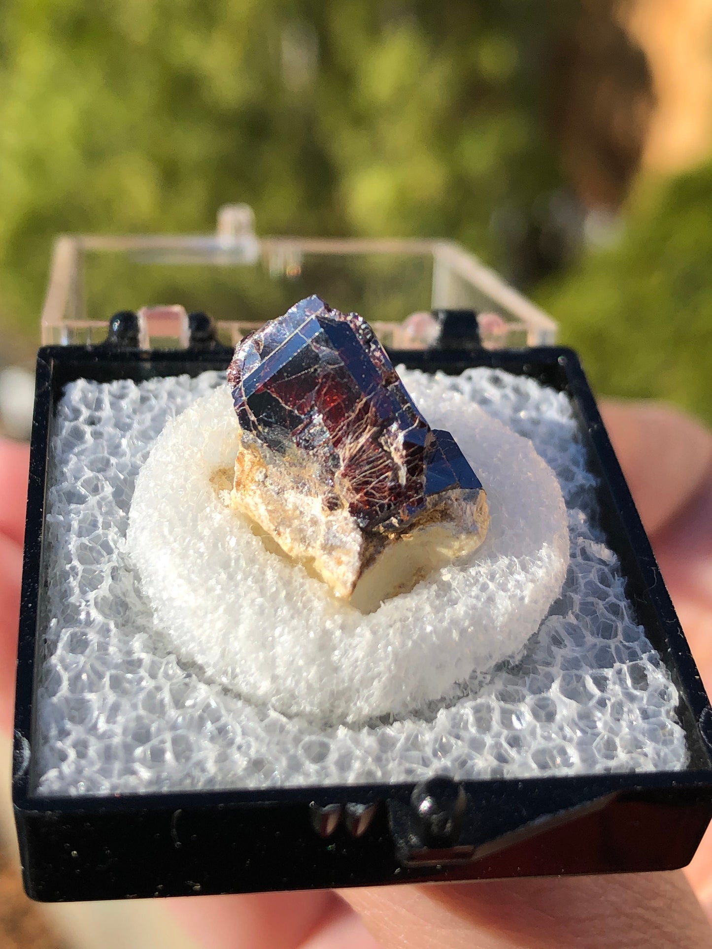 Red Rutile Crystal from California, USA