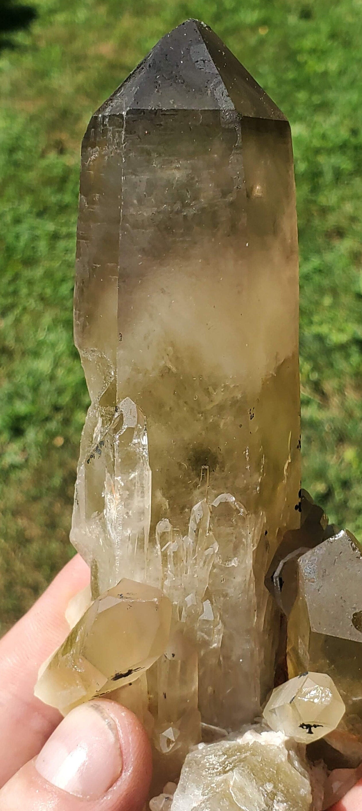 Unpolished Citrine Point from Madagascar