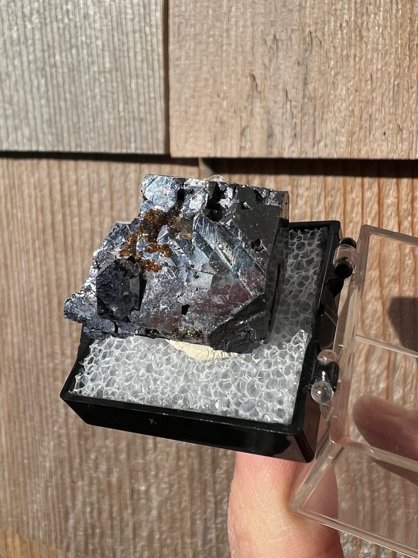 Sphalerite on Galena from Elmwood Mine Tennessee
