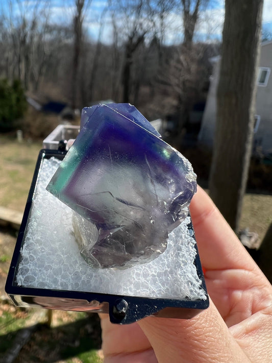 Color Zoned Gem Fluorite from Lady Annabella Mine England
