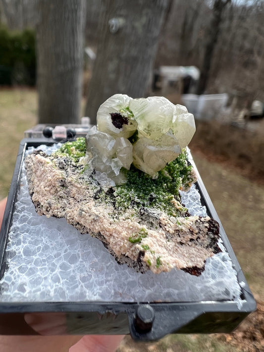 Cerussite with Duftite from Tsumeb Namibia