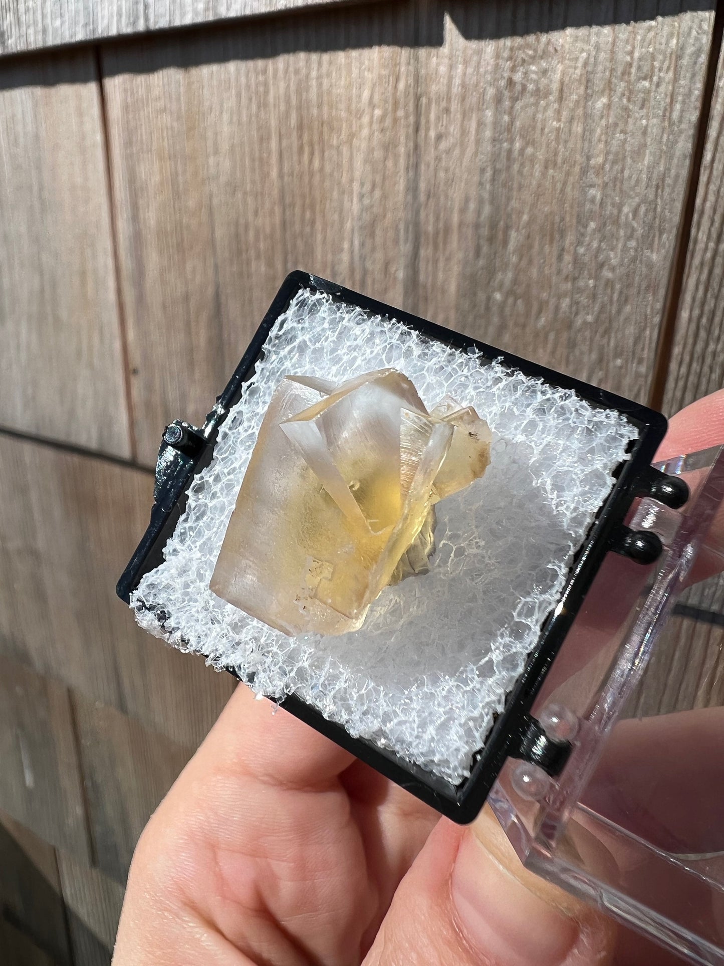 Yellow Fluorite from Bull Vein Pocket at Lady Annabella Mine UK