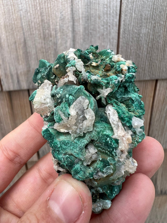 Reticulated Cerussite with Fibrous Malachite from Browns Pit Australia