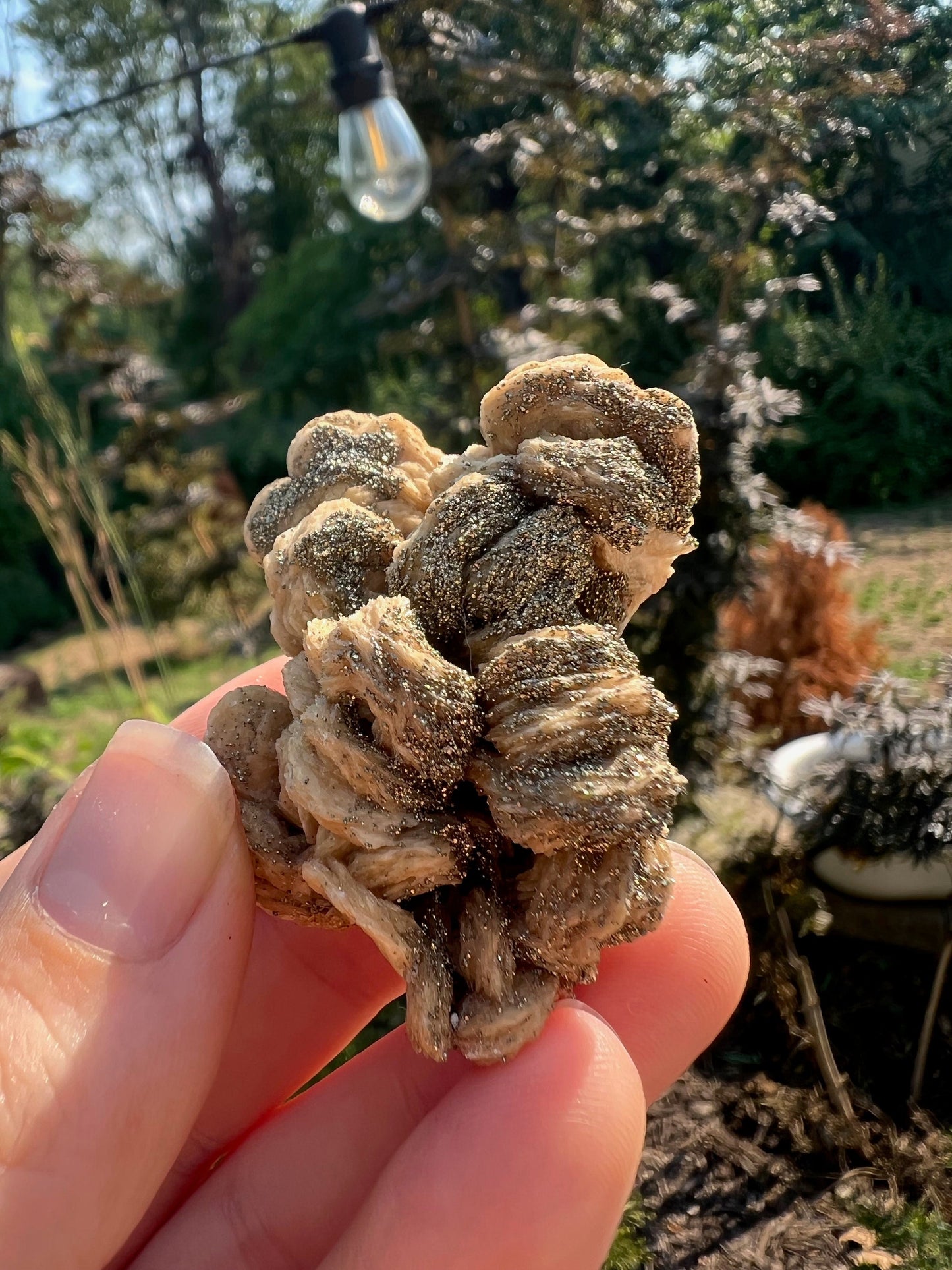Pyrite on Barite from Rutyna's Pocket Poland