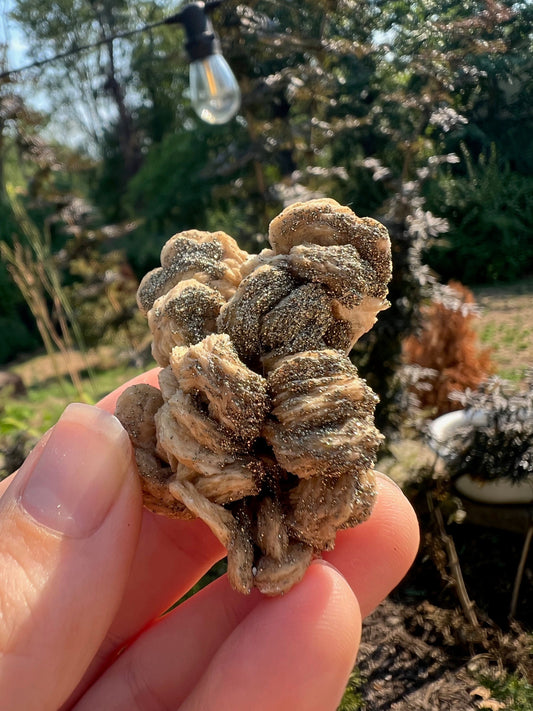 Pyrite on Barite from Rutyna's Pocket Poland