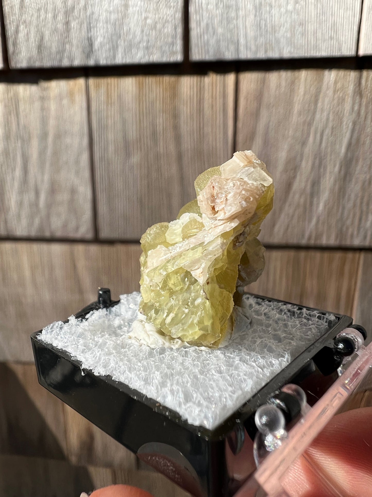 Fluorescent Smithsonite with Cerussite from Tsumeb Mine Namibia