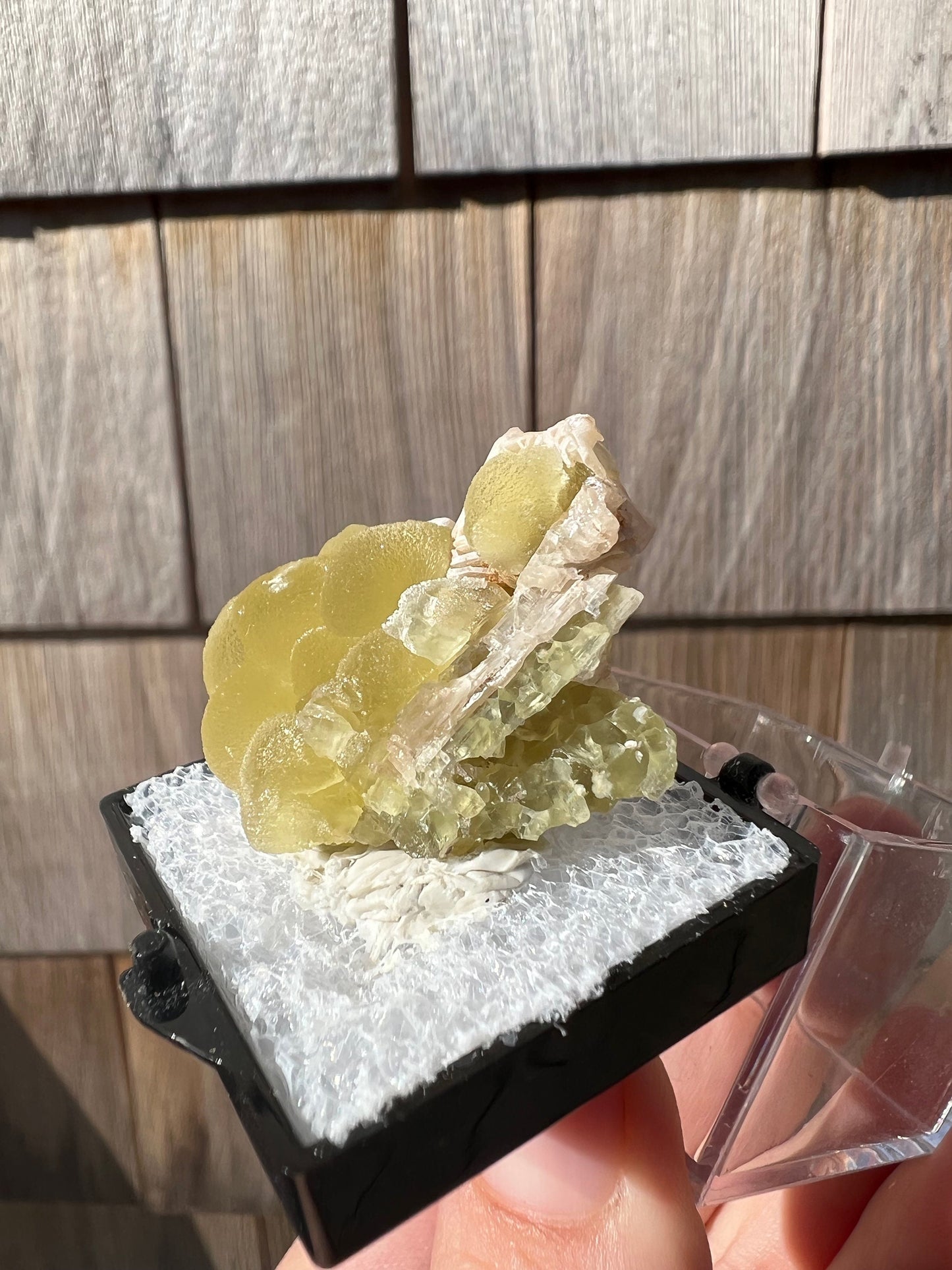 Fluorescent Smithsonite with Cerussite from Tsumeb Mine Namibia