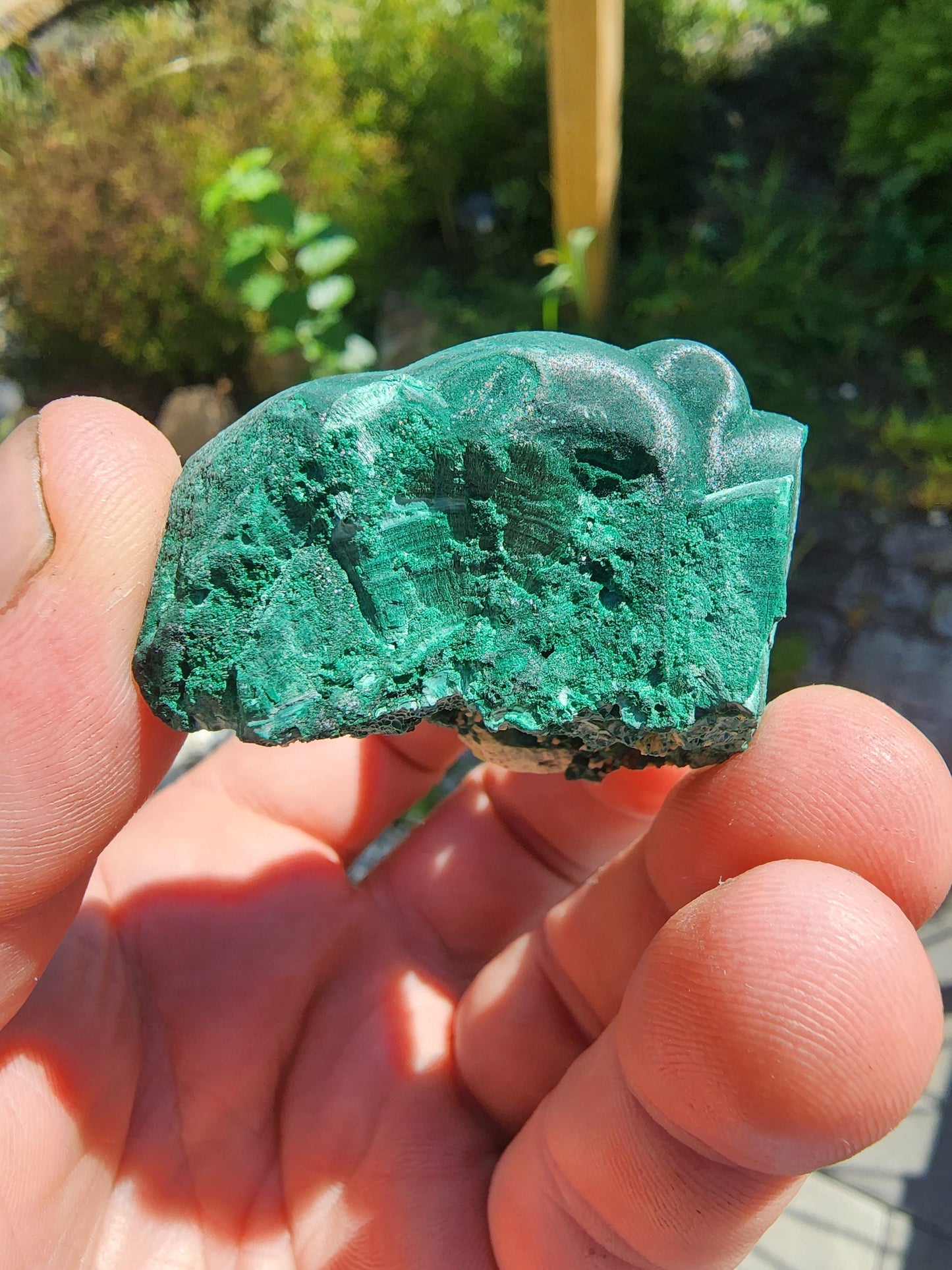 Fibrous Botryoidal Malachite from China