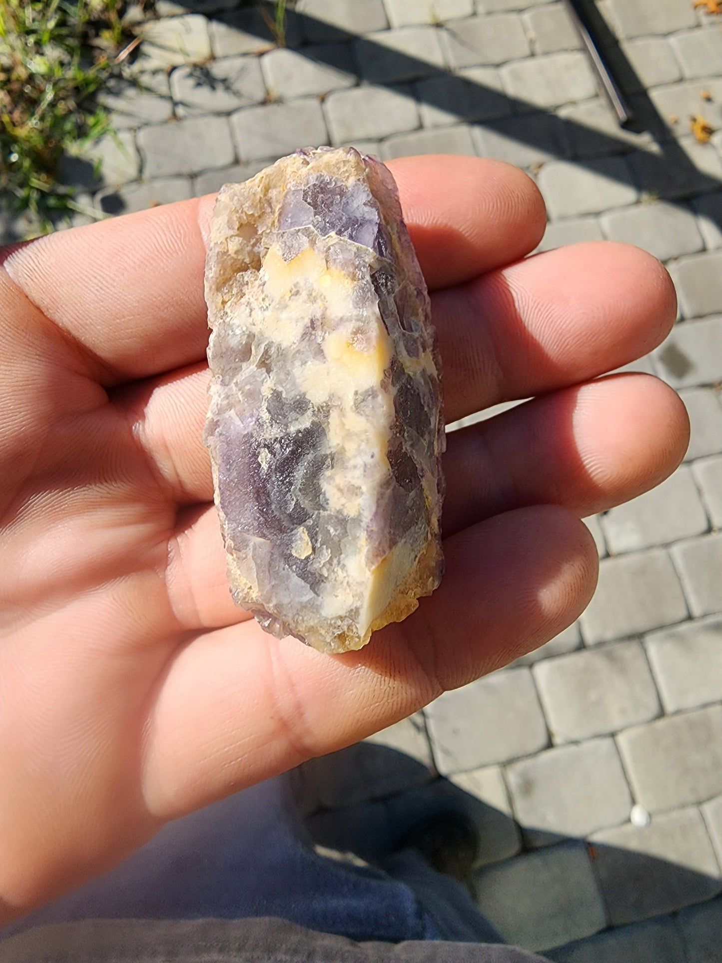 Tri-colored Fluorite from La Barre Auvergne France