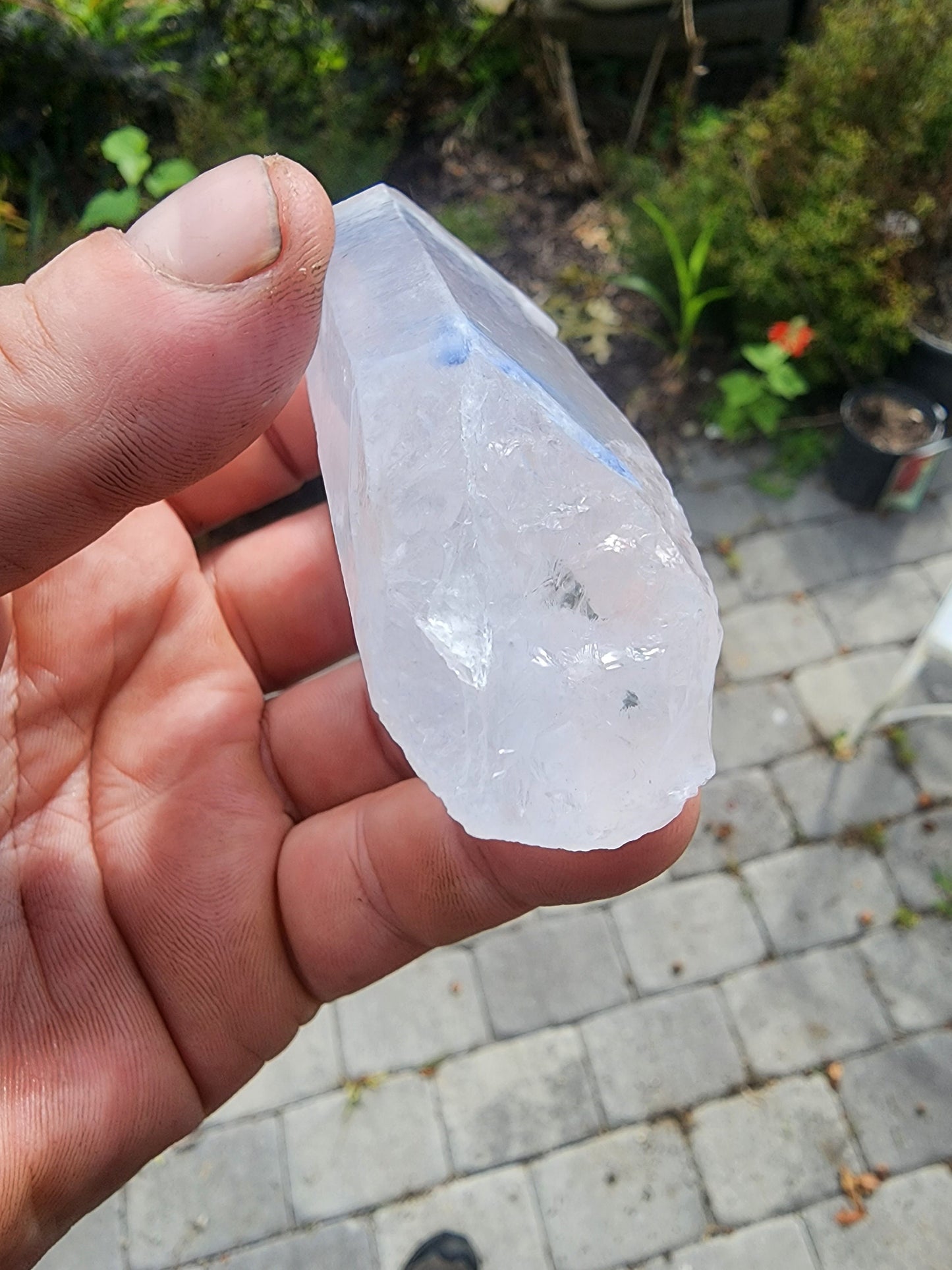 Quartz with Dumortierite Inclusions from Bahia, Brazil