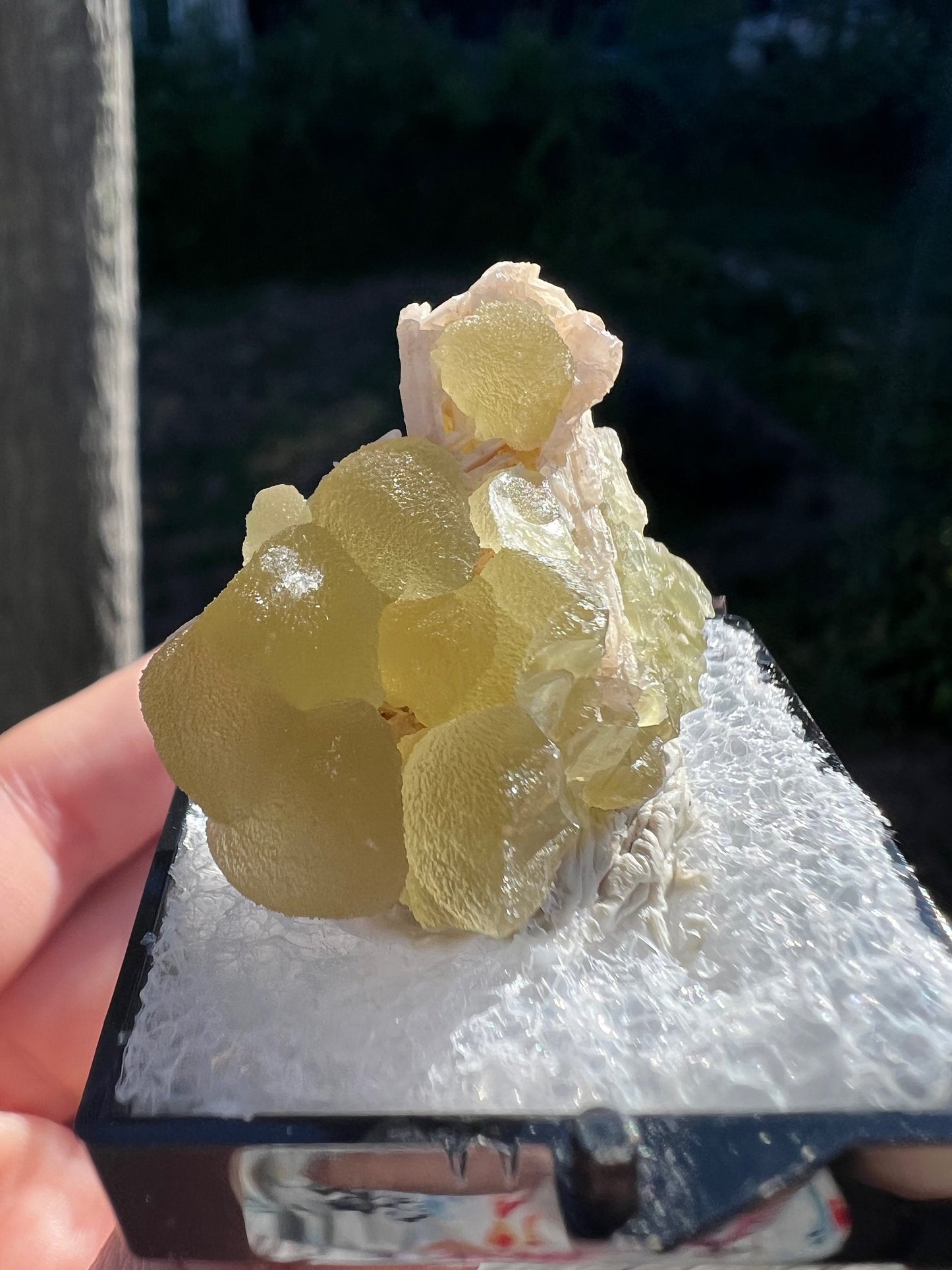 Fluorescent Smithsonite with Cerussite from Tsumeb Mine Namibia