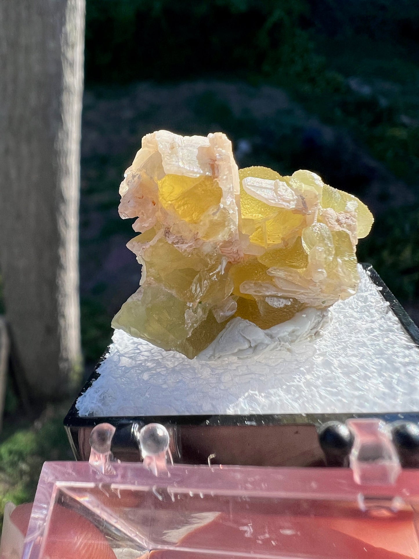 Fluorescent Smithsonite with Cerussite from Tsumeb Mine Namibia