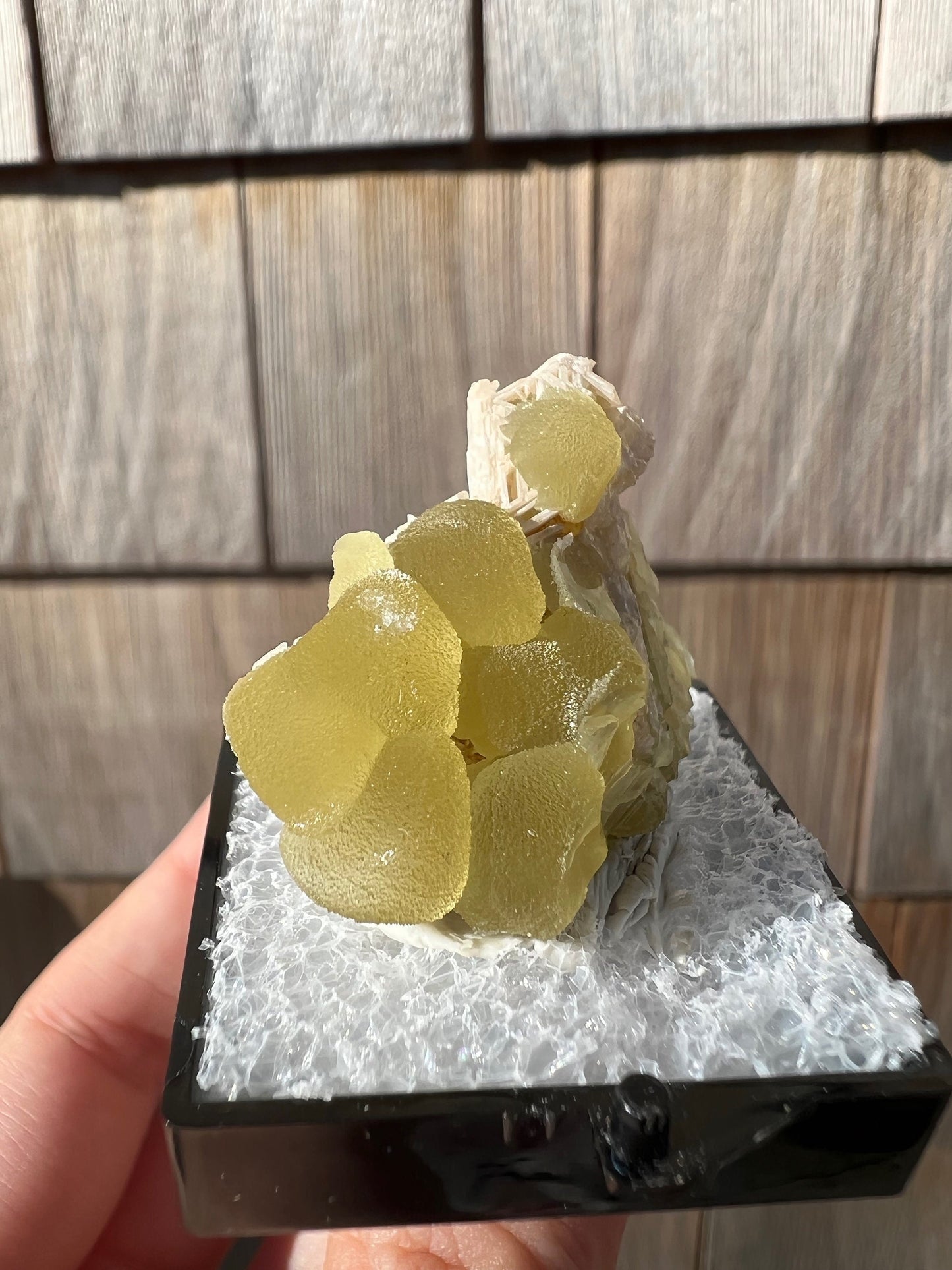 Fluorescent Smithsonite with Cerussite from Tsumeb Mine Namibia