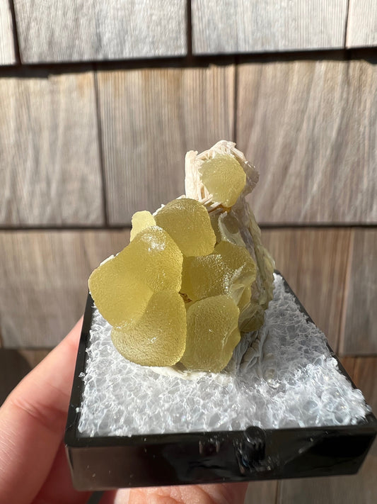 Fluorescent Smithsonite with Cerussite from Tsumeb Mine Namibia