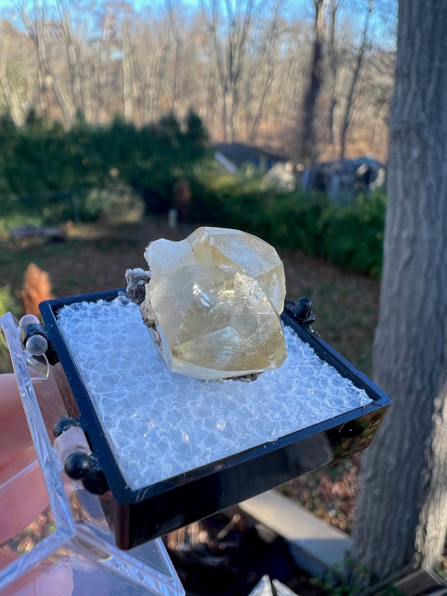 Twin Calcite Crystal Thumbnail from Spain