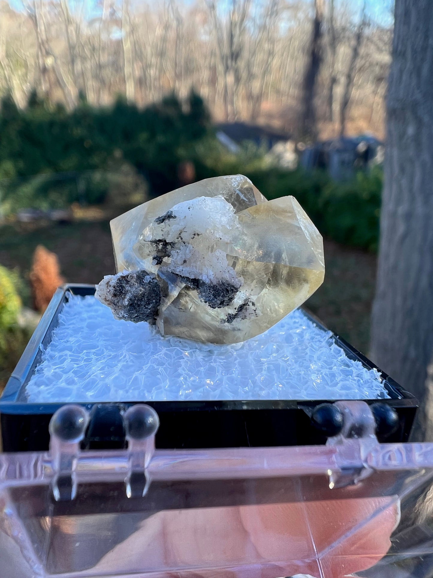 Twin Calcite Crystal Thumbnail from Spain