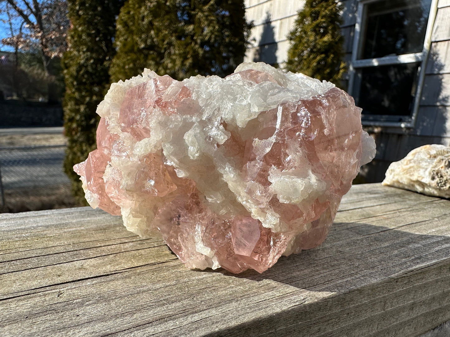 Large Cabinet Pink Morganite Crystal Cluster from Minas Gerais Brazil