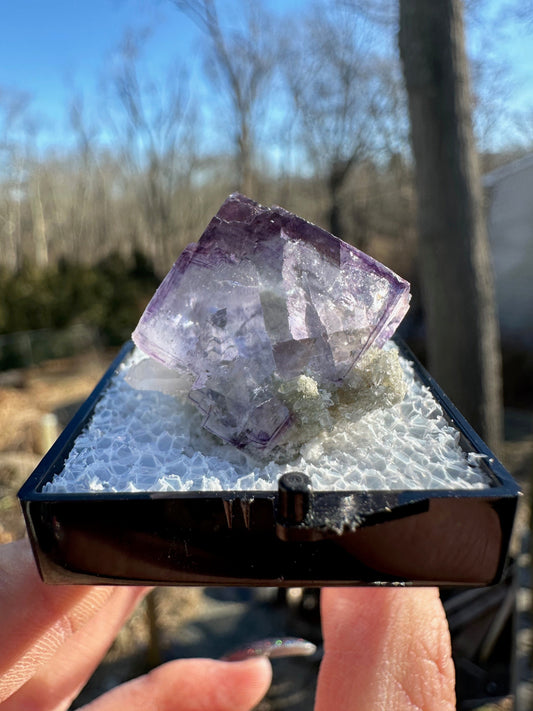 YGX Fluorite with Quartz Inclusions from China
