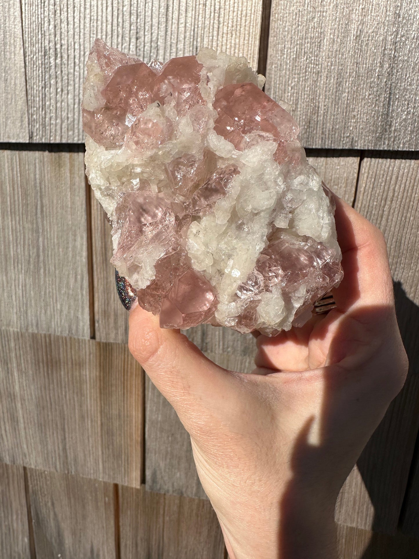 Large Cabinet Pink Morganite Crystal Cluster from Minas Gerais Brazil