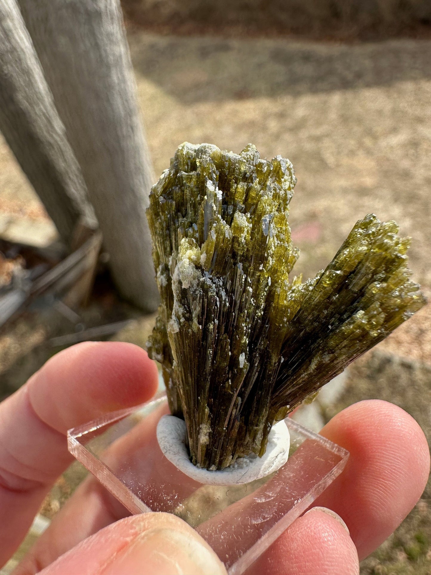 Epidote Crystal Cluster from France