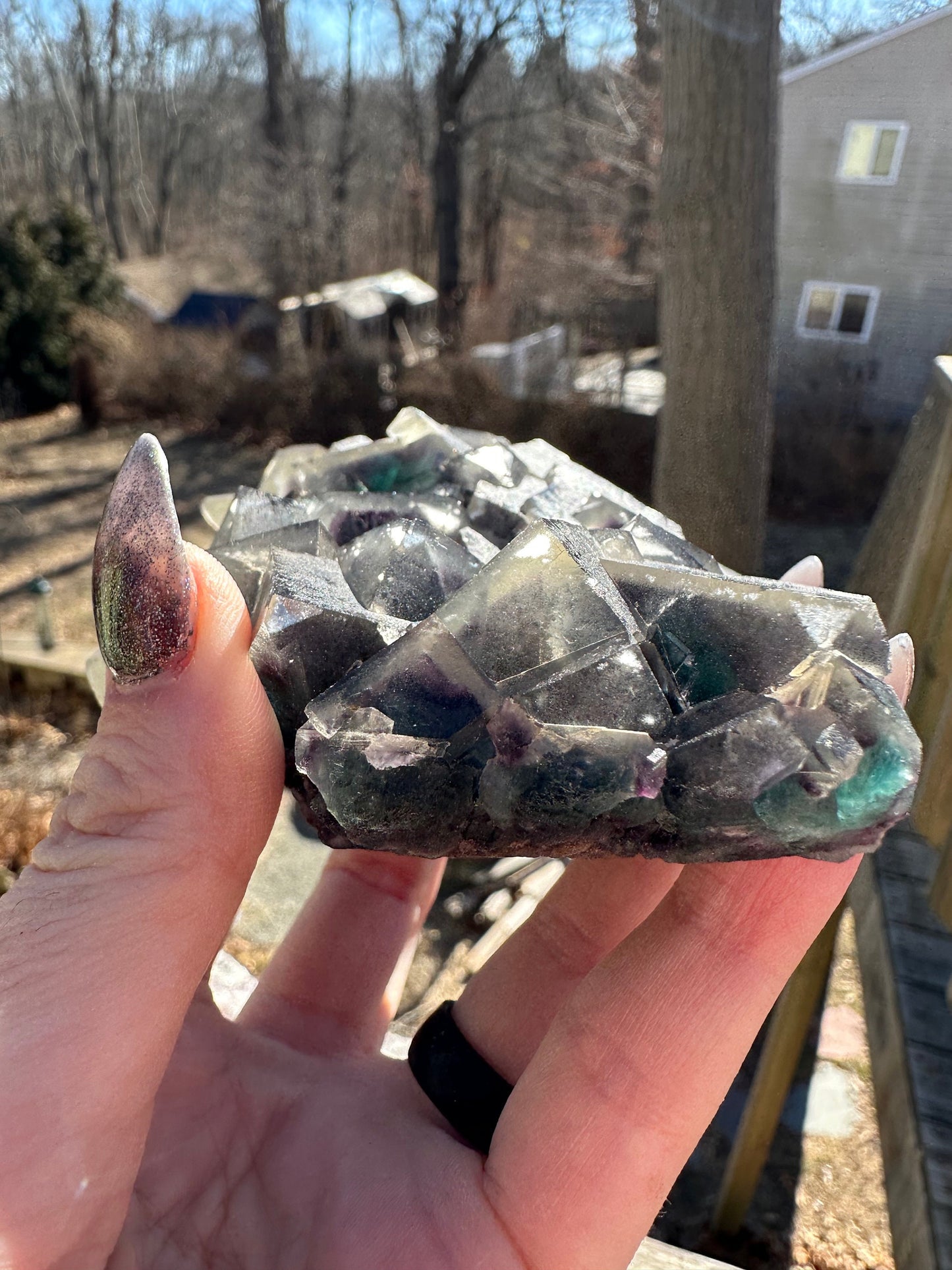Okorusu Fluorite Large Cabinet Cluster from Namibia