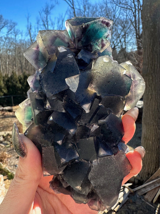 Okorusu Fluorite Large Cabinet Cluster from Namibia