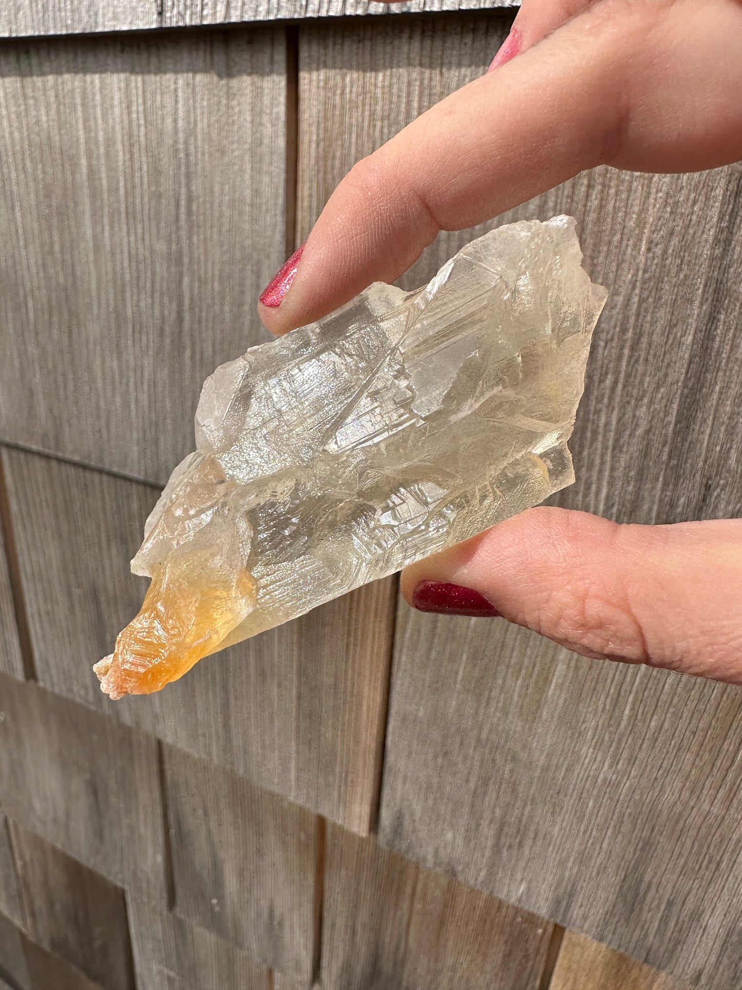 Terminated Selenite Crystal from Creamsicle Mine Utah