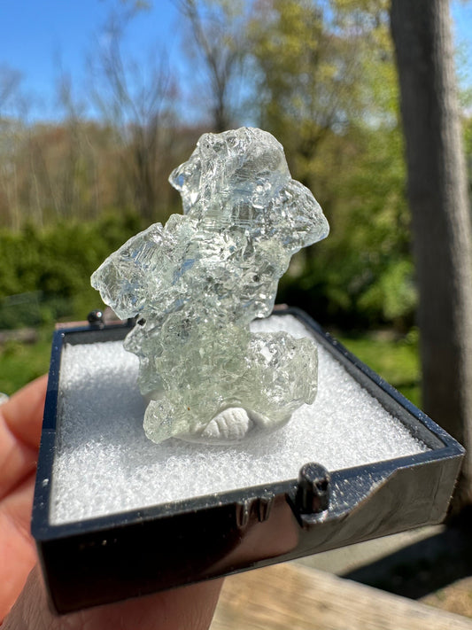 Etched Green Fluorite Crystal Thumbnail from China