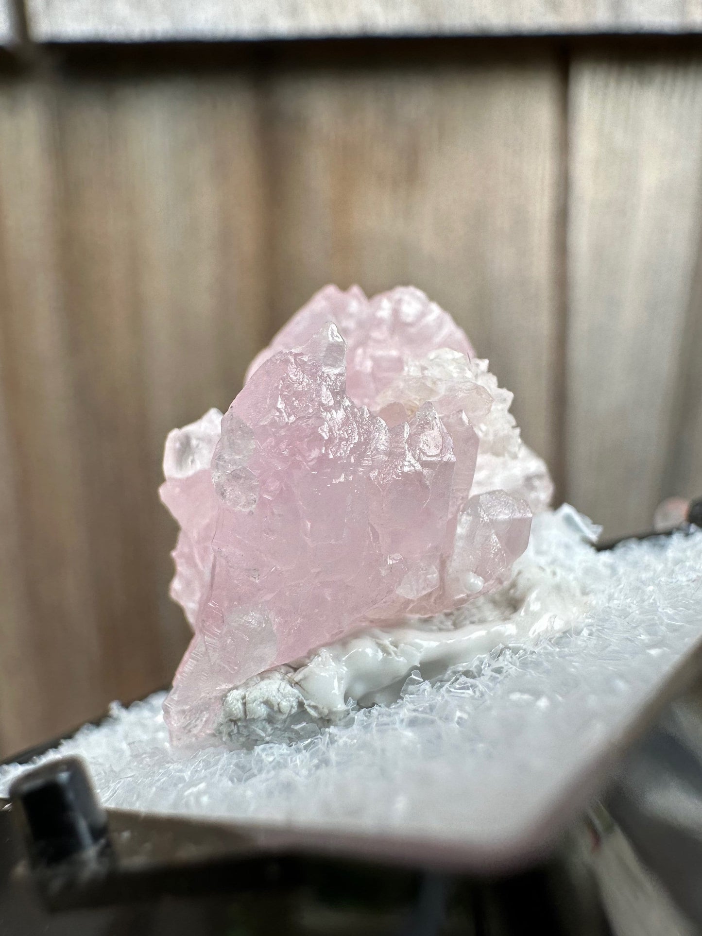 Elestial Rose Quartz from Brazil