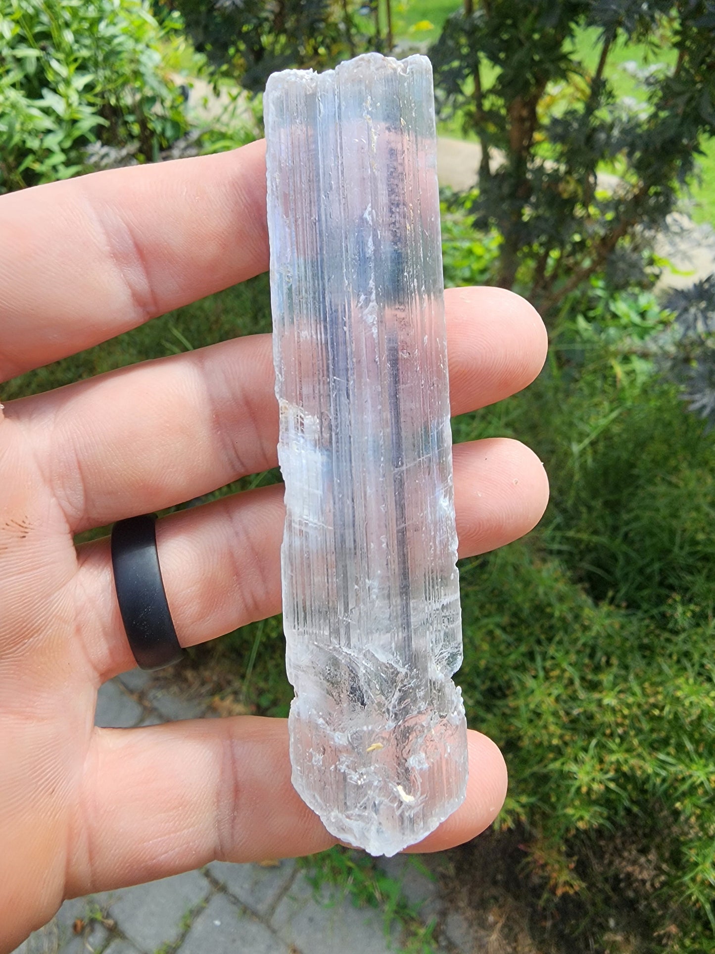 Stibnite Included Selenite Crystal from China