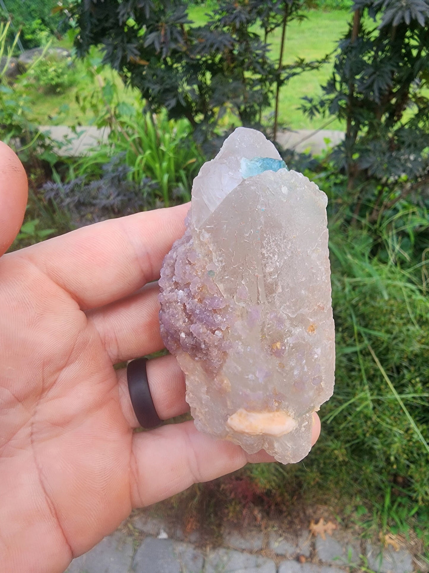 Tourmaline in DT Quartz from Minas Gerais, Brazil