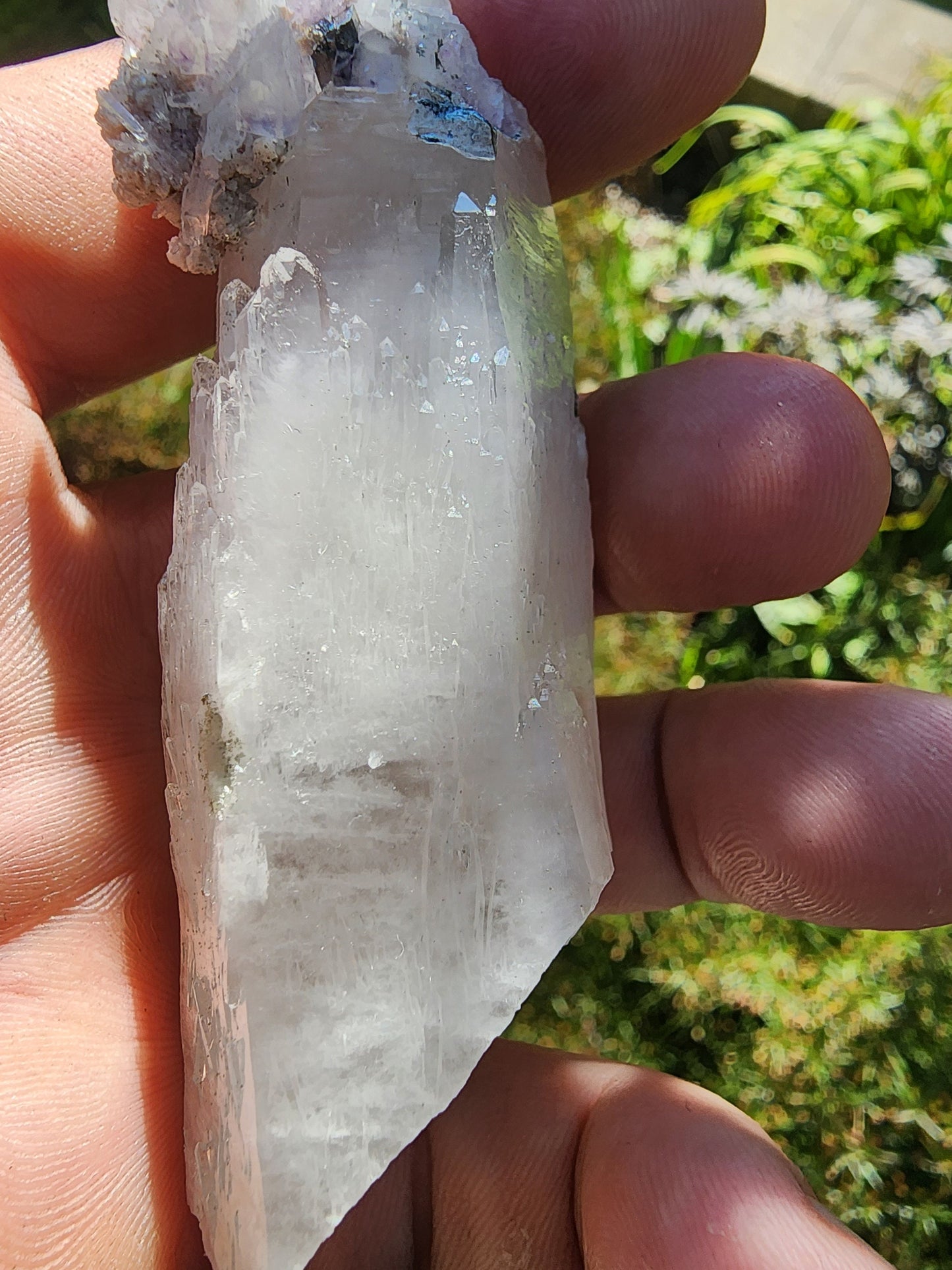 Yaogangxian Fluorite on Quartz from Yaogangxian Mine, China