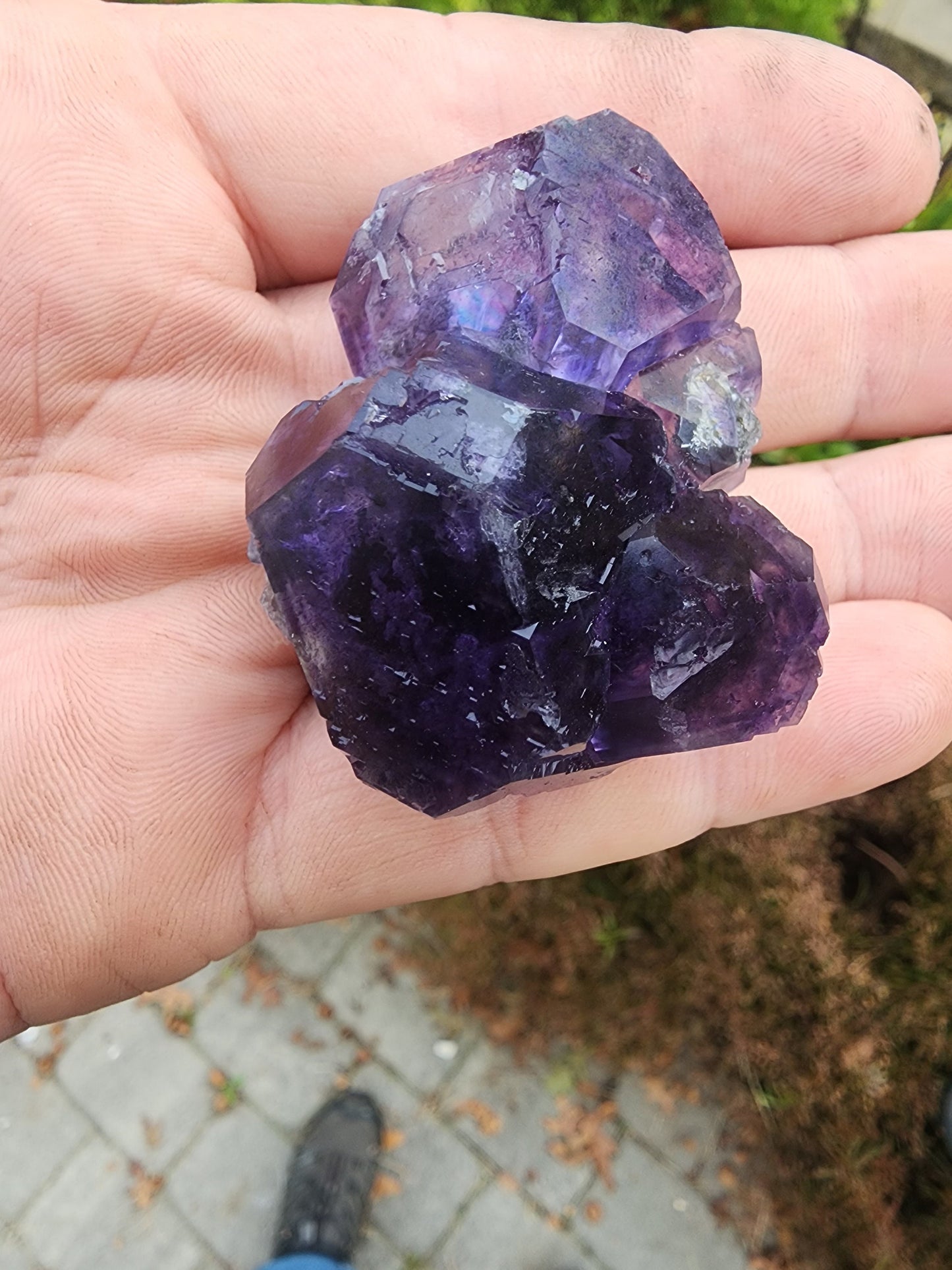 Purple Blue "Tanzanite" Fluorite from Xia Yang Mine China