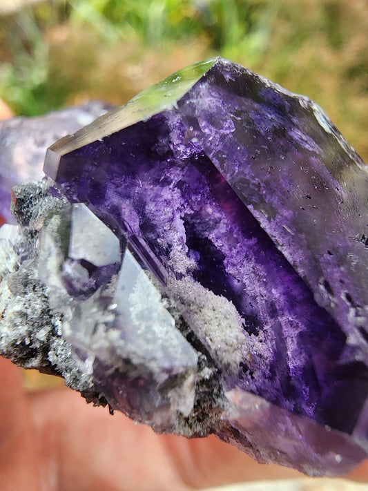 Purple Blue "Tanzanite" Fluorite from Xia Yang Mine China
