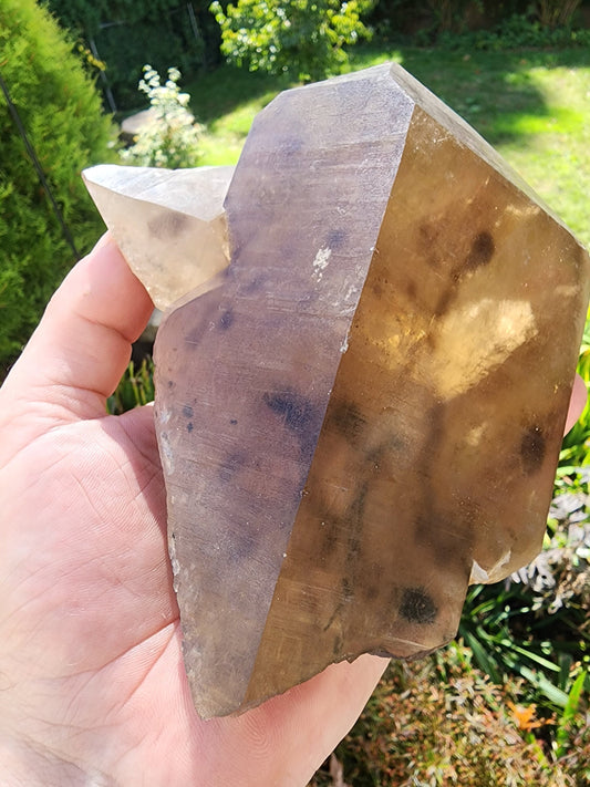 Citrine with Indicolite inclusions from Minas Gerais, Brazil