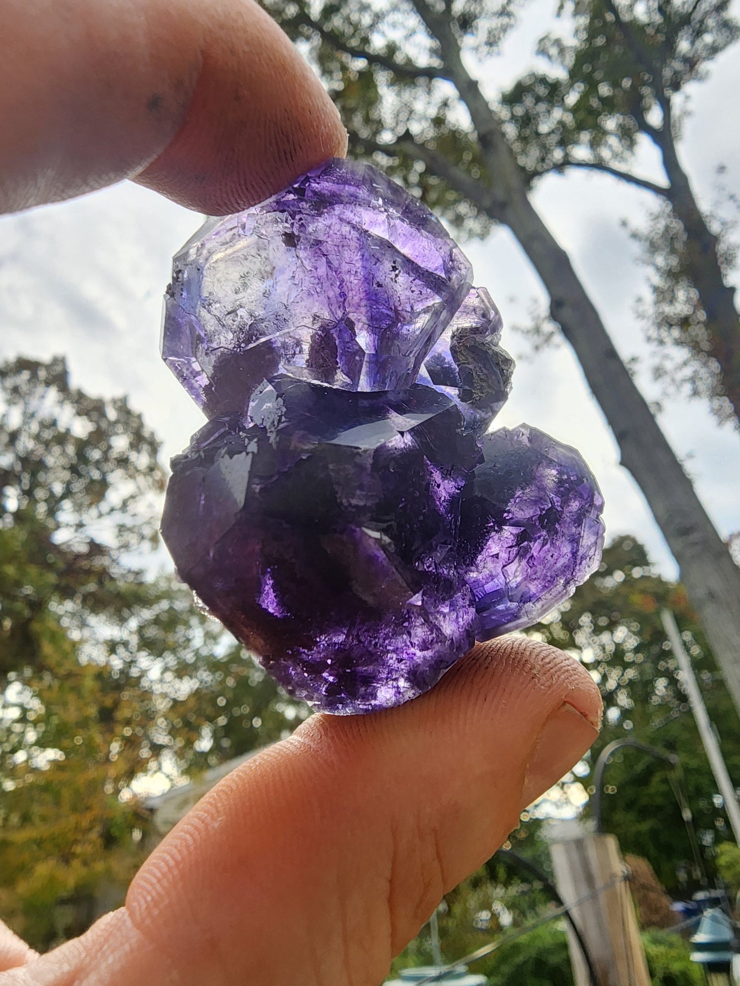Purple Blue "Tanzanite" Fluorite from Xia Yang Mine China