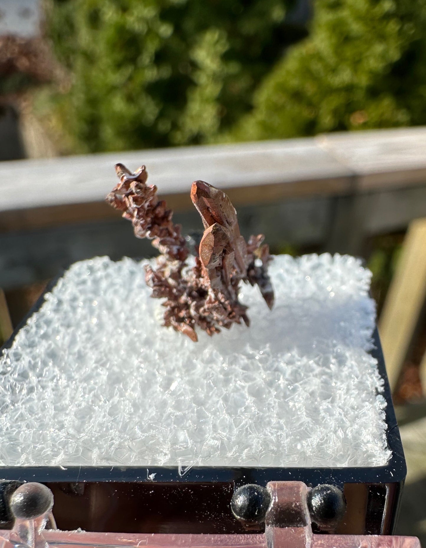 Spinel-Twinned Copper Crystal Cluster from Morocco