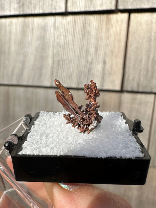 Spinel-Twinned Copper Crystal Cluster from Morocco