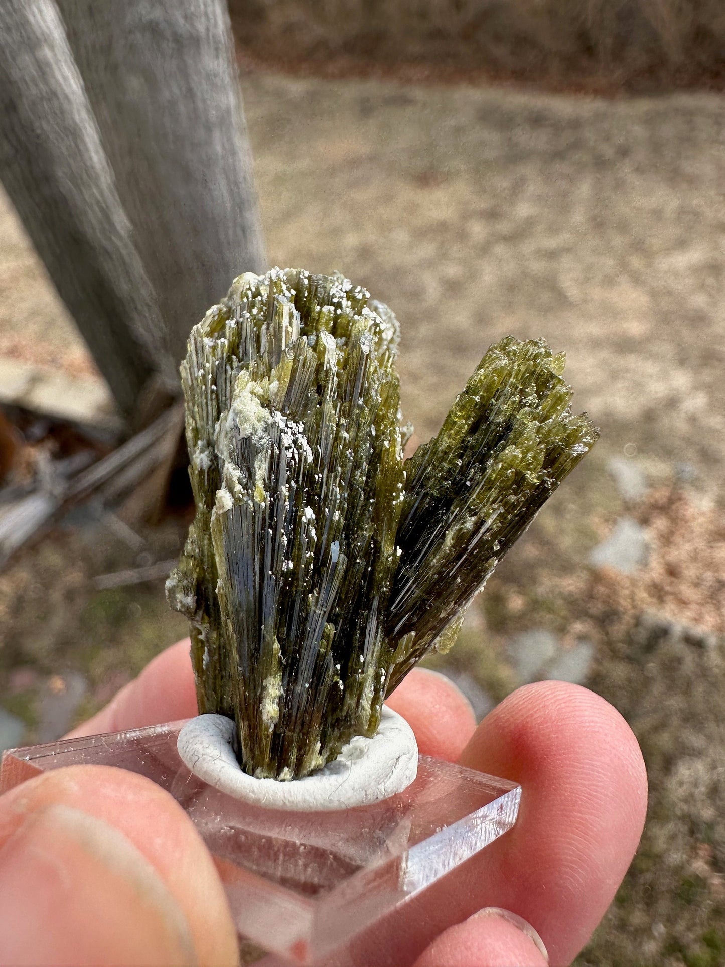Epidote Crystal Cluster from France