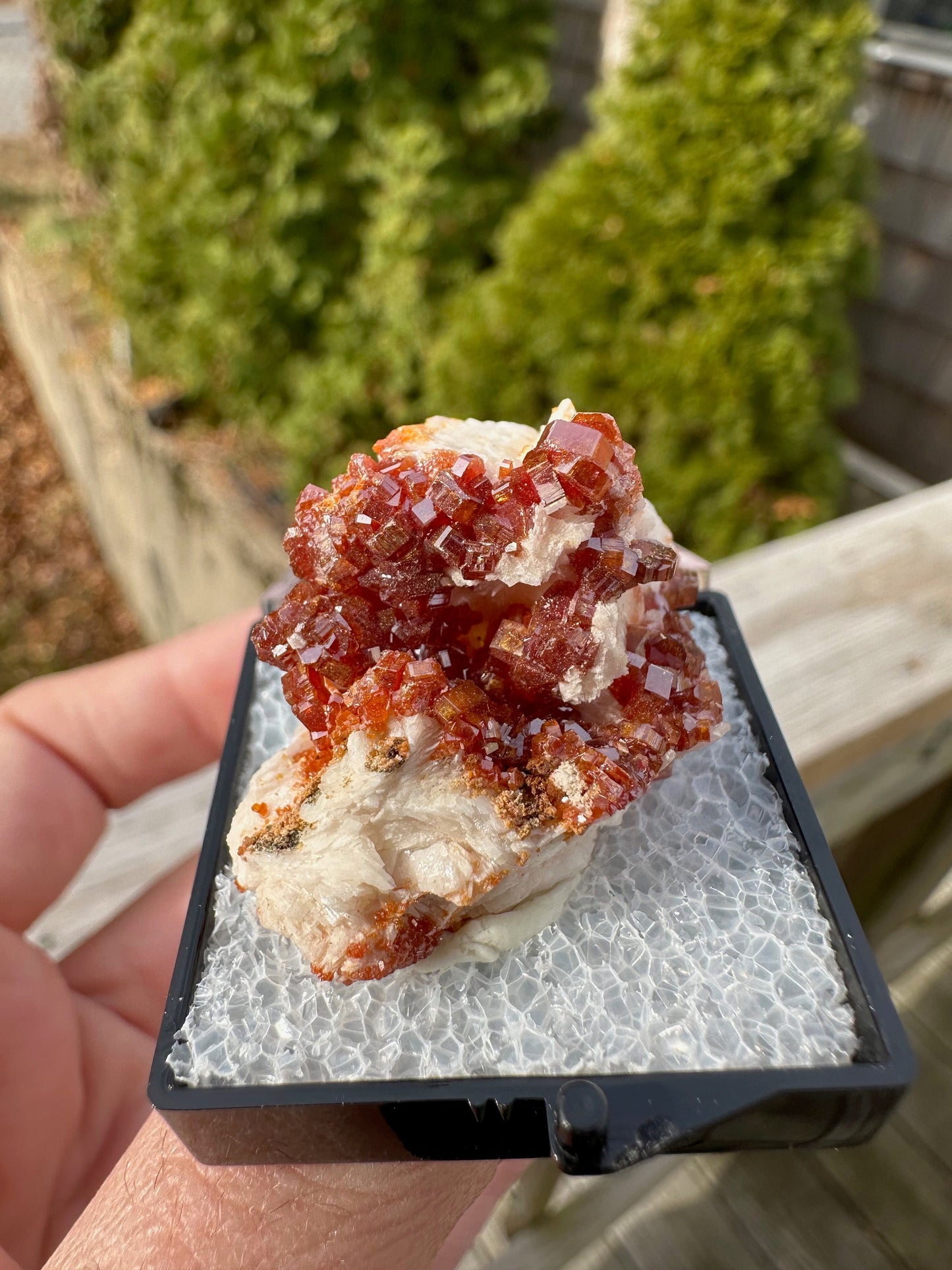 Bright Red Vanadinite Crystals from Morocco